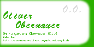 oliver obernauer business card